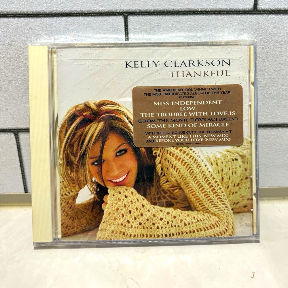 Kelly Clarkson Thankful CD 2003 Sealed RCA Target Sticker Miss Independent